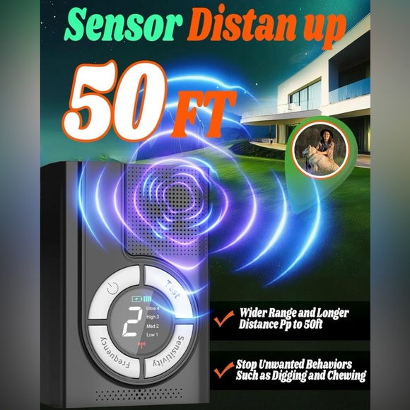 Anti Barking, Rechargeable Ultrasonic Dog Barking Deterrent Device for Dogs -NWT - Picture 7 of 11